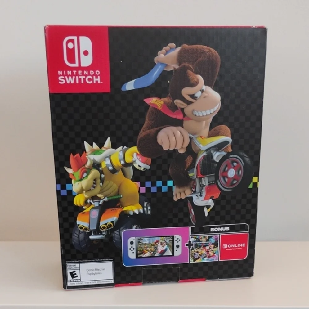 Nintendo Switch Game Box Mario Kart with Donkey Kong, Mario and Bowser